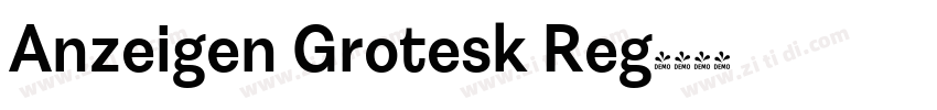 Anzeigen Grotesk Reg字体转换
